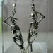 Skeleton Earrings, Gruesome Twosome, Hanging, Biker, Punk, Goth