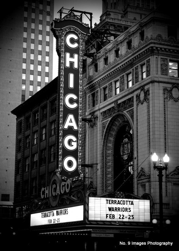 The Famous Chicago Theater in Chicago Illinois - 16x24 fine art print