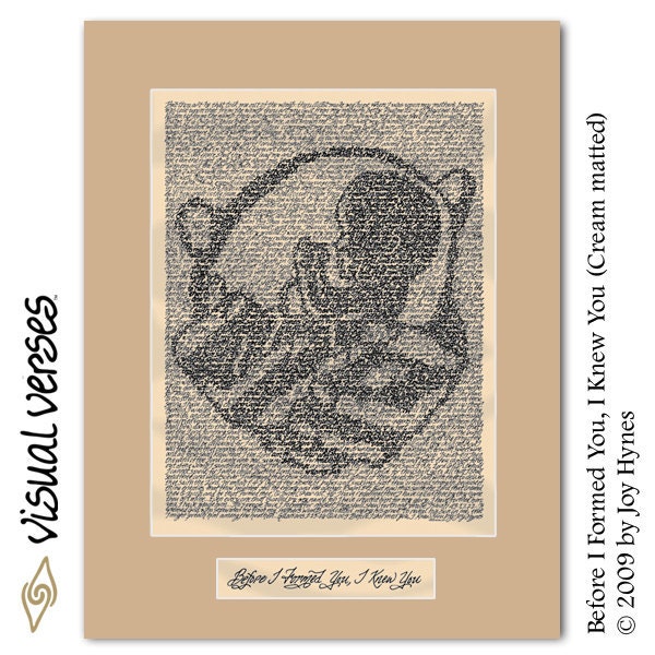 Before I Formed You, I Knew You (Cream Mat)