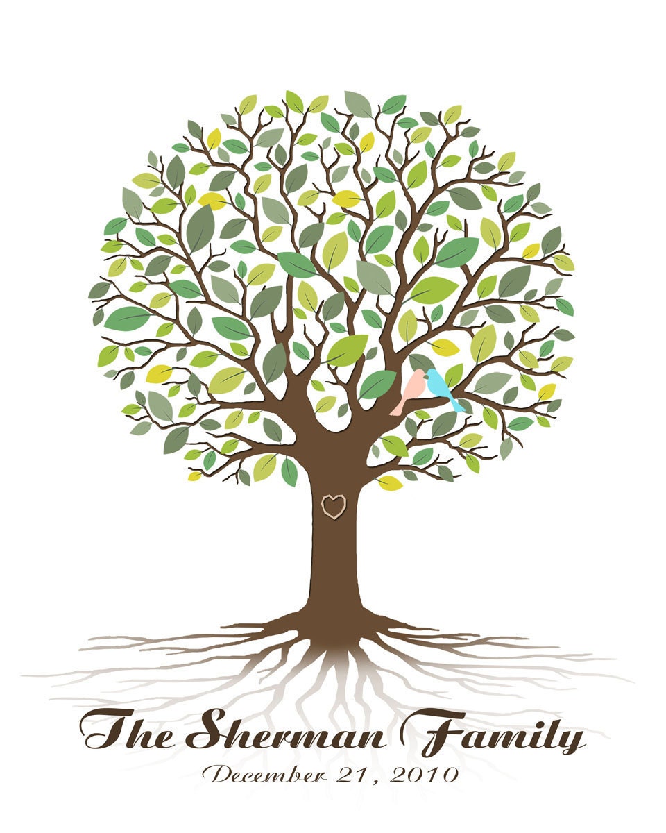 Personalized Gift for Dad - Printable Family Tree PDF - Digital Order - Personalized Wedding & Anniversary Gift 8x10, 11x14, 13x19 inches