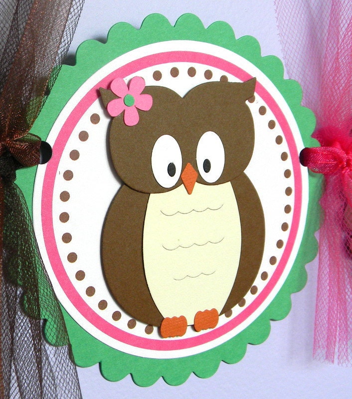 handmade OWL happy birthday party banner Il_170x135