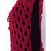 Pink Fuchsia vest shrug bolero wool bulky OOAK hand knitted 4 seasons