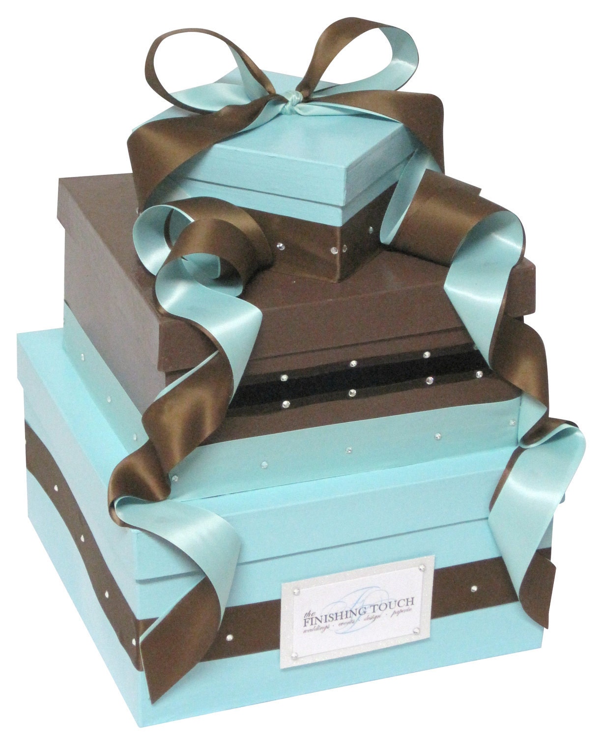 Wedding Gift Card Box with Swarovski Crystals and monogram Plaque, wishing well, money holder, money box, centerpiece