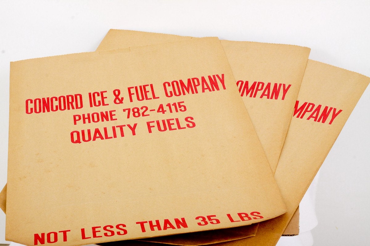 Vintage Deadstock Ice Bags