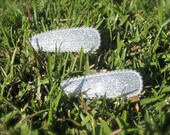 Sparkle Snap Hair Clips - Set of 2 - You Choose Silver, Red, Pink, Brown or White