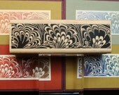 picture show rubber stamp "marbled border"