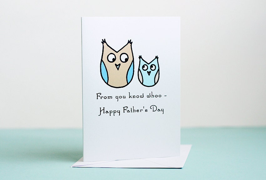 Father's Day Owl Note Card