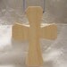 Small Hanging Cross, Wood, Unpainted for DIY, Hand Made Wood Crafts by Carolina Country Crafts