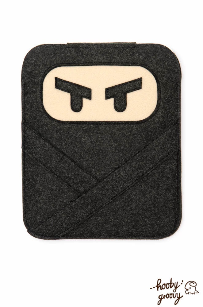 Angry Ninja iPad 1 / iPad 2 / new iPad Case - in Black