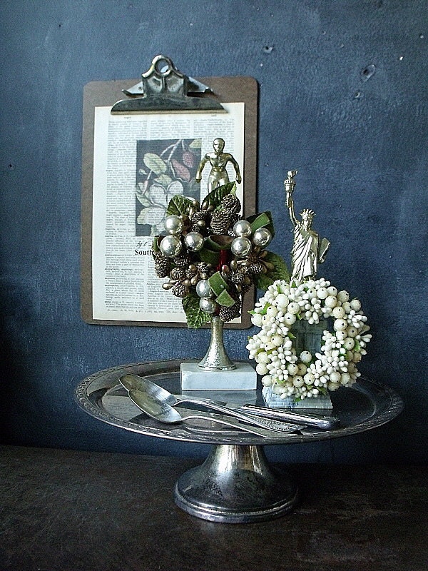 Vintage Silver Pedestal Cake/Serving Plate