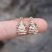 Ganesh Earrings - Yoga Jewelry . Womens Earrings . Yoga Gift . Gifts for Her . Gold Ganesh Jewelry . Yoga Earrings