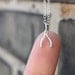 Tiny Silver Wishbone Necklace - Graduation Gift, Jewelry . Sterling Silver Wishbone Charm . Best of Luck
