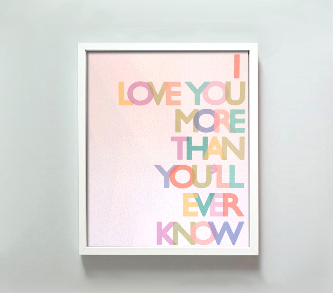 11x14 Love You More print