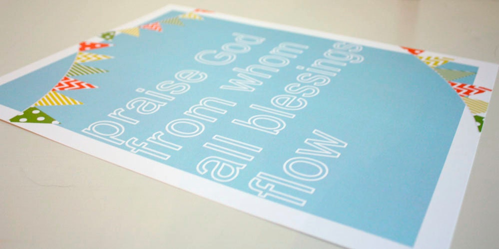 11x14 Doxology Print