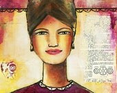 SELF is  a poem, mixed media archival print
