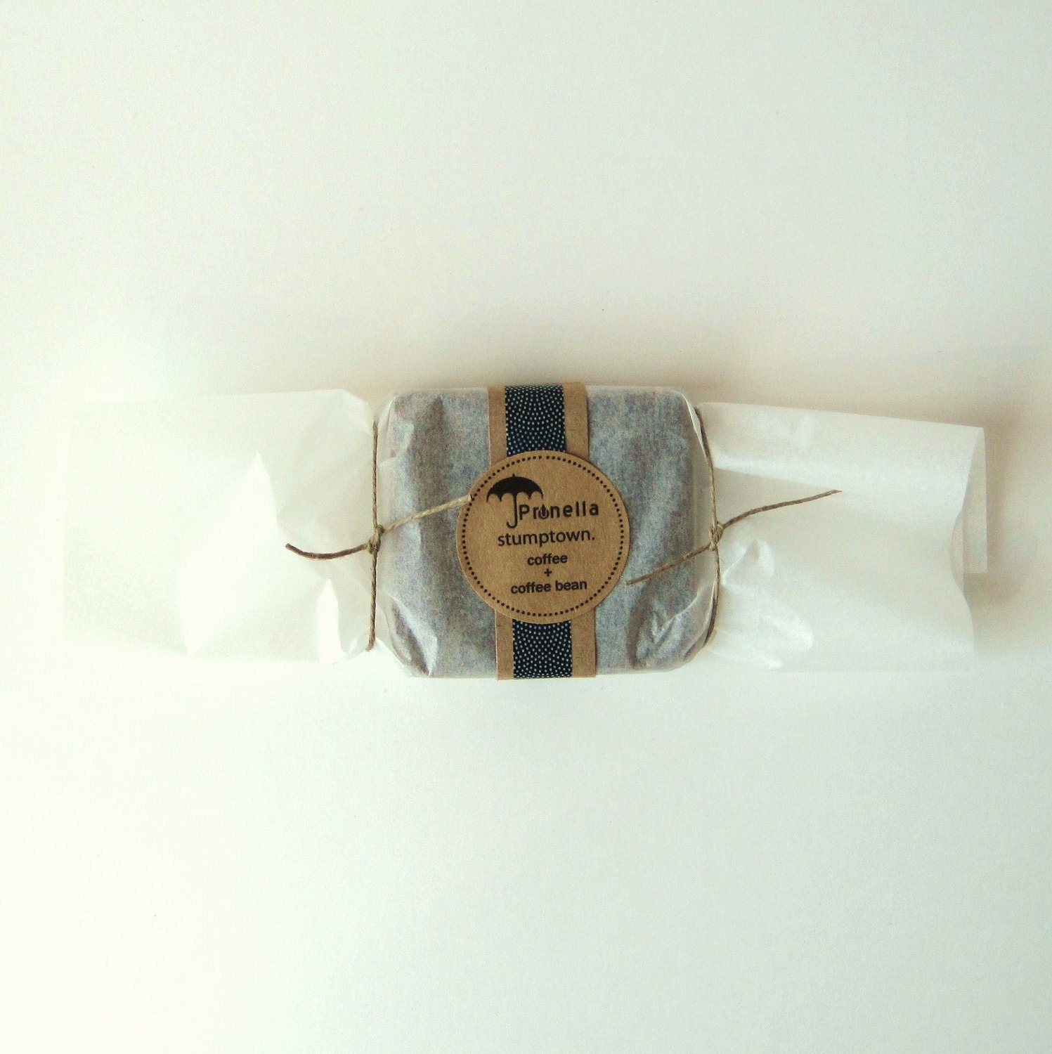 Stumptown Coffee and Coffee Bean Soap - Unscented Vegan Organic Cold Process Soap - Handmade Soap - Bar Soap