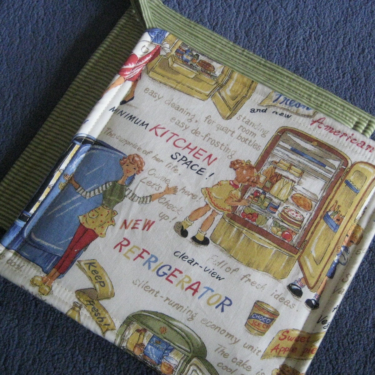 Retro Kitchen Pot Holders - Set of Two