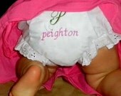 Sweet Monogrammed Bloomers - You Choose Colors - Newborn to 3T