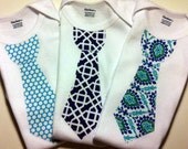 Set of 3 - Lil' Man Tie Onesie Gift Set - St. Croix