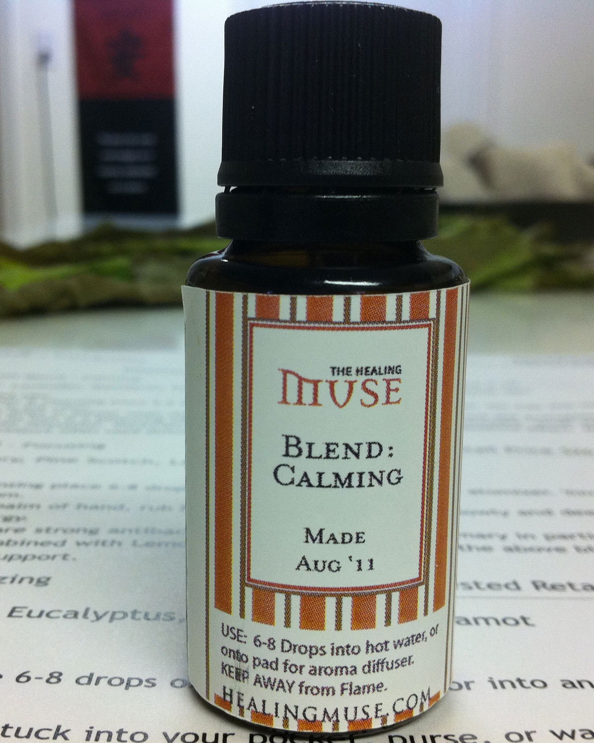 Calming Aroma Blend for Diffuser and Inhalation