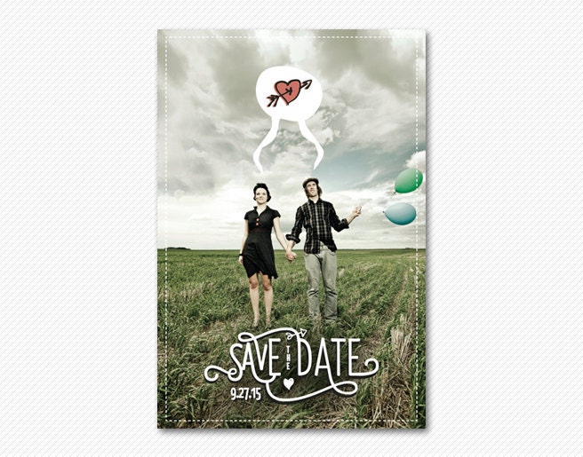Save The Date Postcard or Magnet - The Arrow
