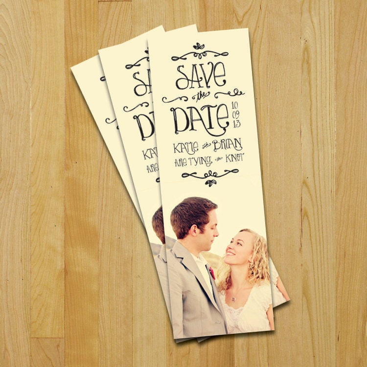 Save The Date Bookmark Sunnyside Wedding