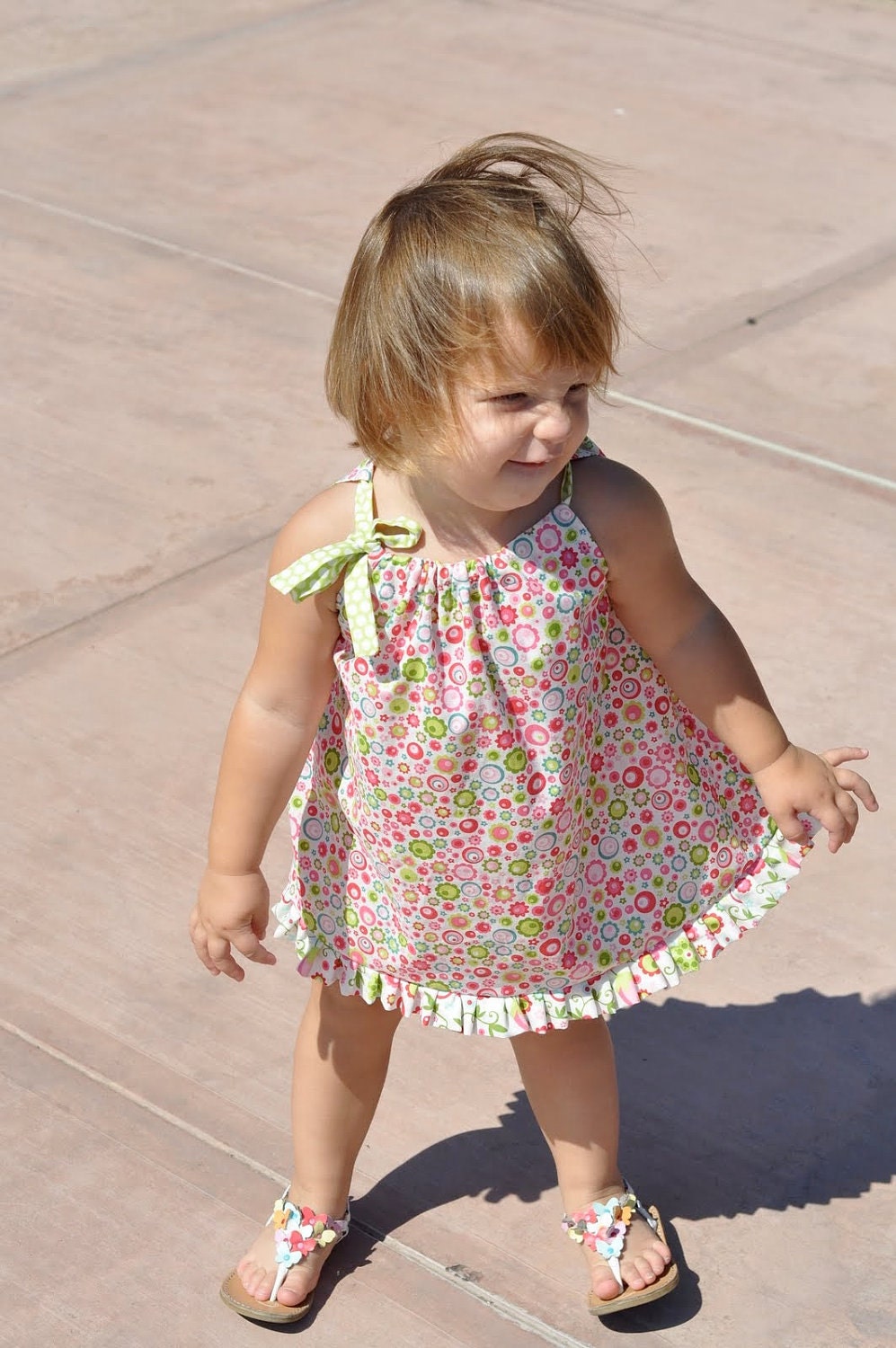 Mary Mary Quite Contrary Pillowcase Dress 3-6 months READY TO SHIP