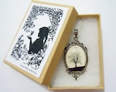 Serenity -- Wearable Art Cameo Necklace-Mothers Day Gift