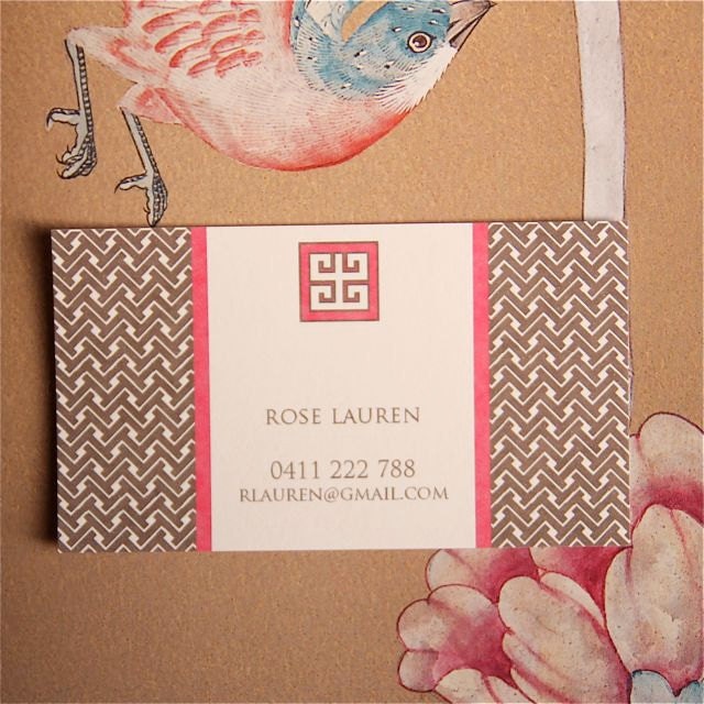 Calling Cards - Oriental Trellis (20)