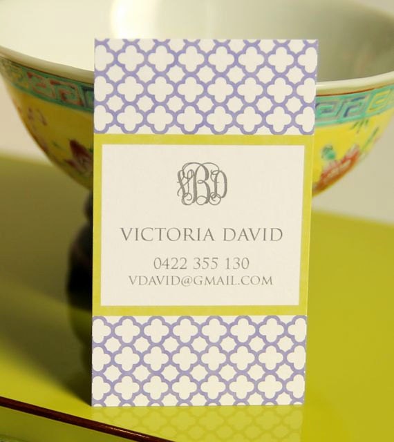 Quatrefoil Calling Cards (20)