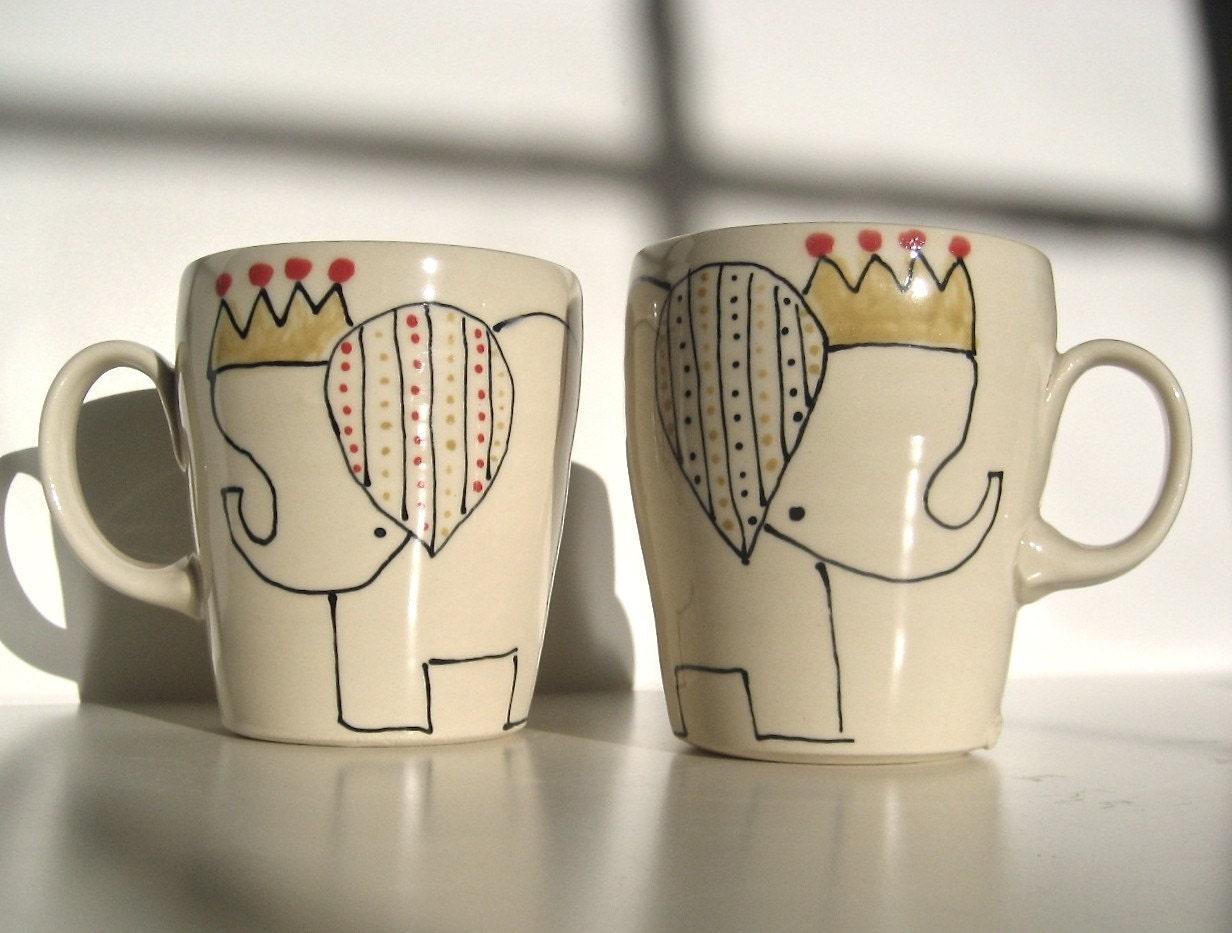 Elephant and Crown Mug