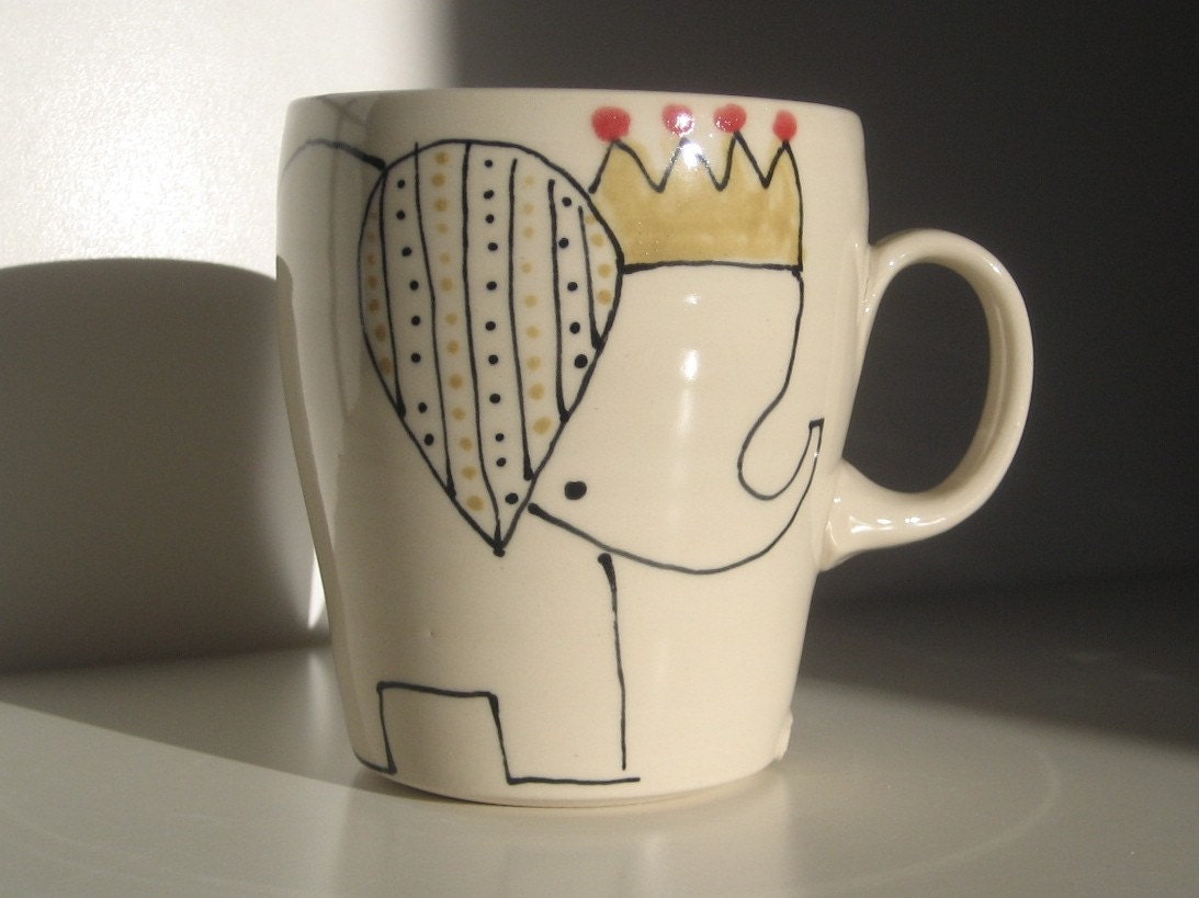 Elephant and Crown Mug