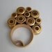 The Small Bouquet - 18K Gold Plated Copper Piping Ring