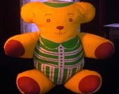 Treasured Depression Era Flour Sack Teddy Bear