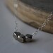 Tiny Mercury necklace - sterling silver dainty delicate minimal - customizable