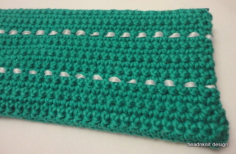 SALE Green Zipper Pouch