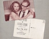 Vintage Save the Date Postcard - the "Hazel"
