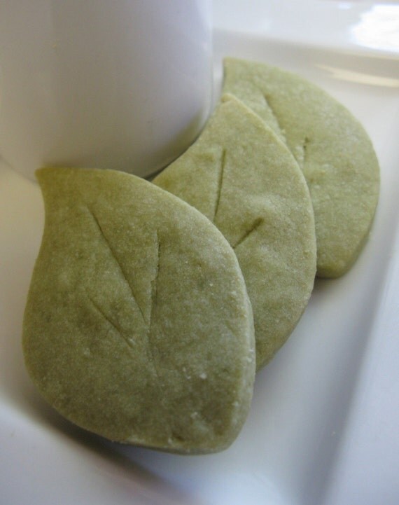 Green Tea Leaves- Shortbread Cookies
