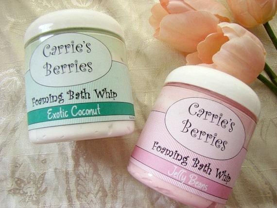 Foaming Bath Parfaits....Whipped Soap--Great for Shaving.....infused with shea butter, aloe vera oil, and sweet almond oil