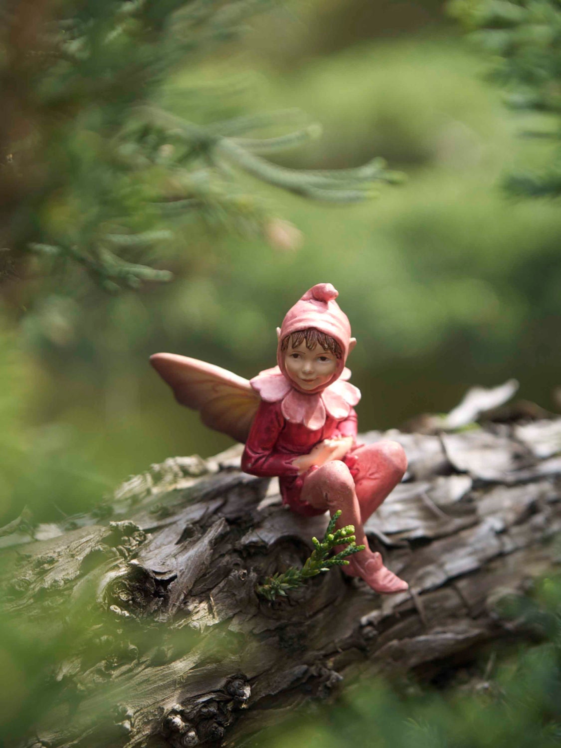 Woodland Fairy Photography, Fantasy Fine Art Photograph Photo Print, Baby Boy Nursery Bedroom Wall Waldorf Children Child Green red
