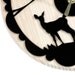 laser cut black wall clock. enchanted forest.whimsical,wood, by snowfawn on etsy