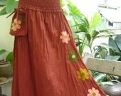 Nothing to Worry Long Skirt II - Brick