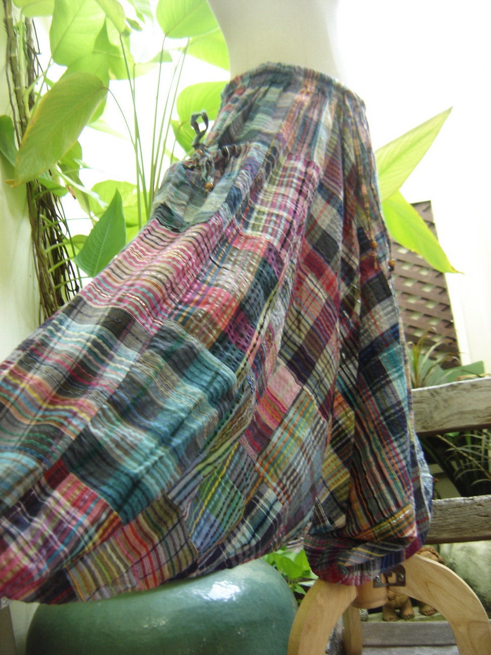 Woven Cotton Comfy Roomy Pants - WMM0501-13