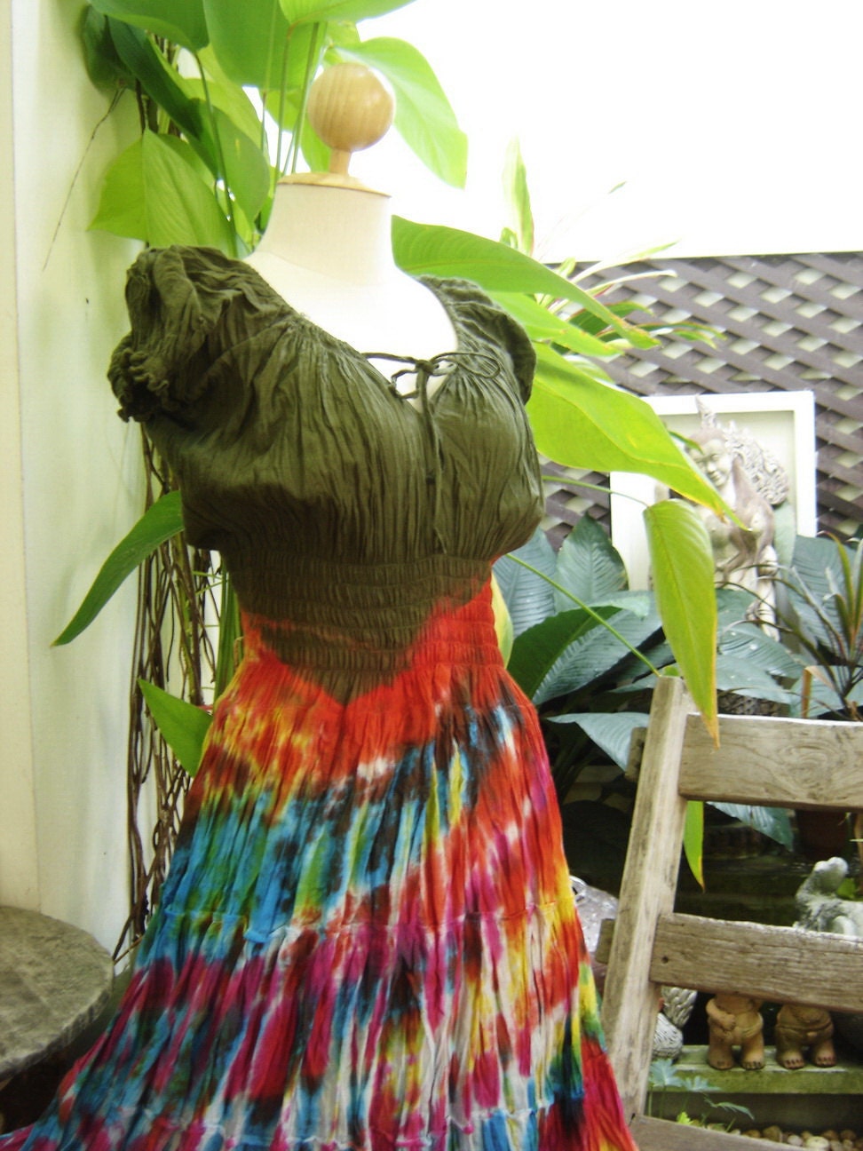 Princess II Tie Dyed Cotton Dress - G1202-4
