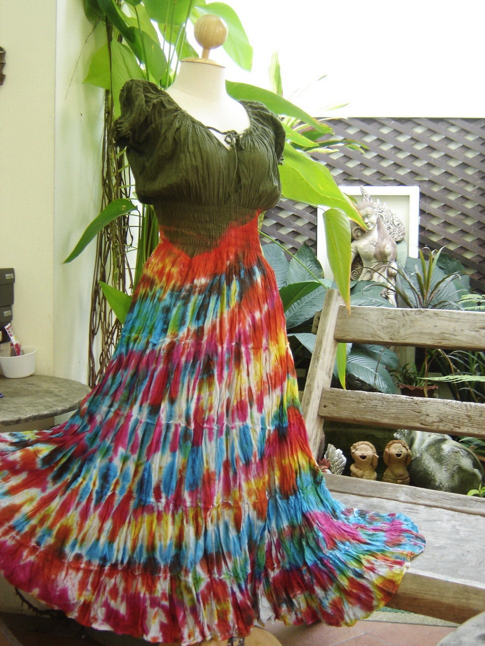 Princess II Tie Dyed Cotton Dress - G1202-4