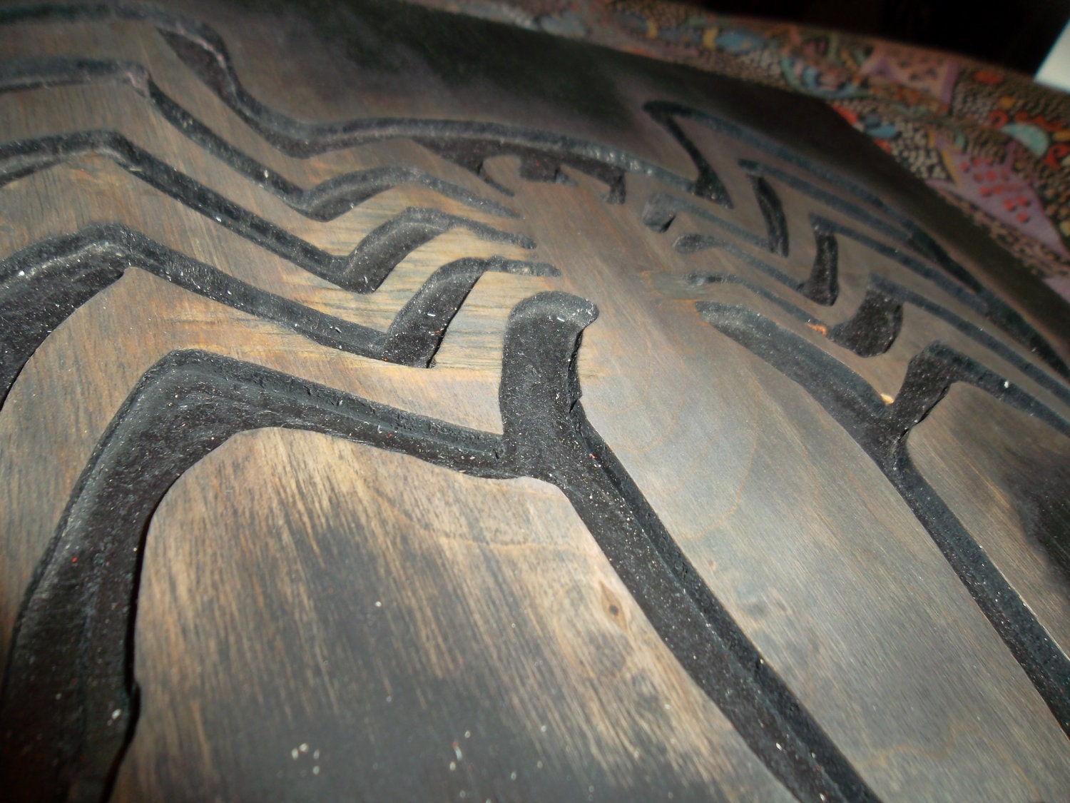 Venom logo wooden wall art