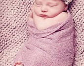French Vintage Rosette Headband with feathers and pearls
