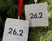 Marathon Runner Tile Ornament 26.2