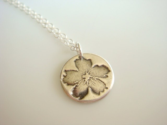 Small PMC Flower Necklace