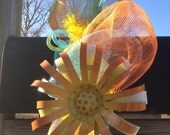 Mailbox Decor Topper Garland Swag Outdoor Decoration deco geo mesh